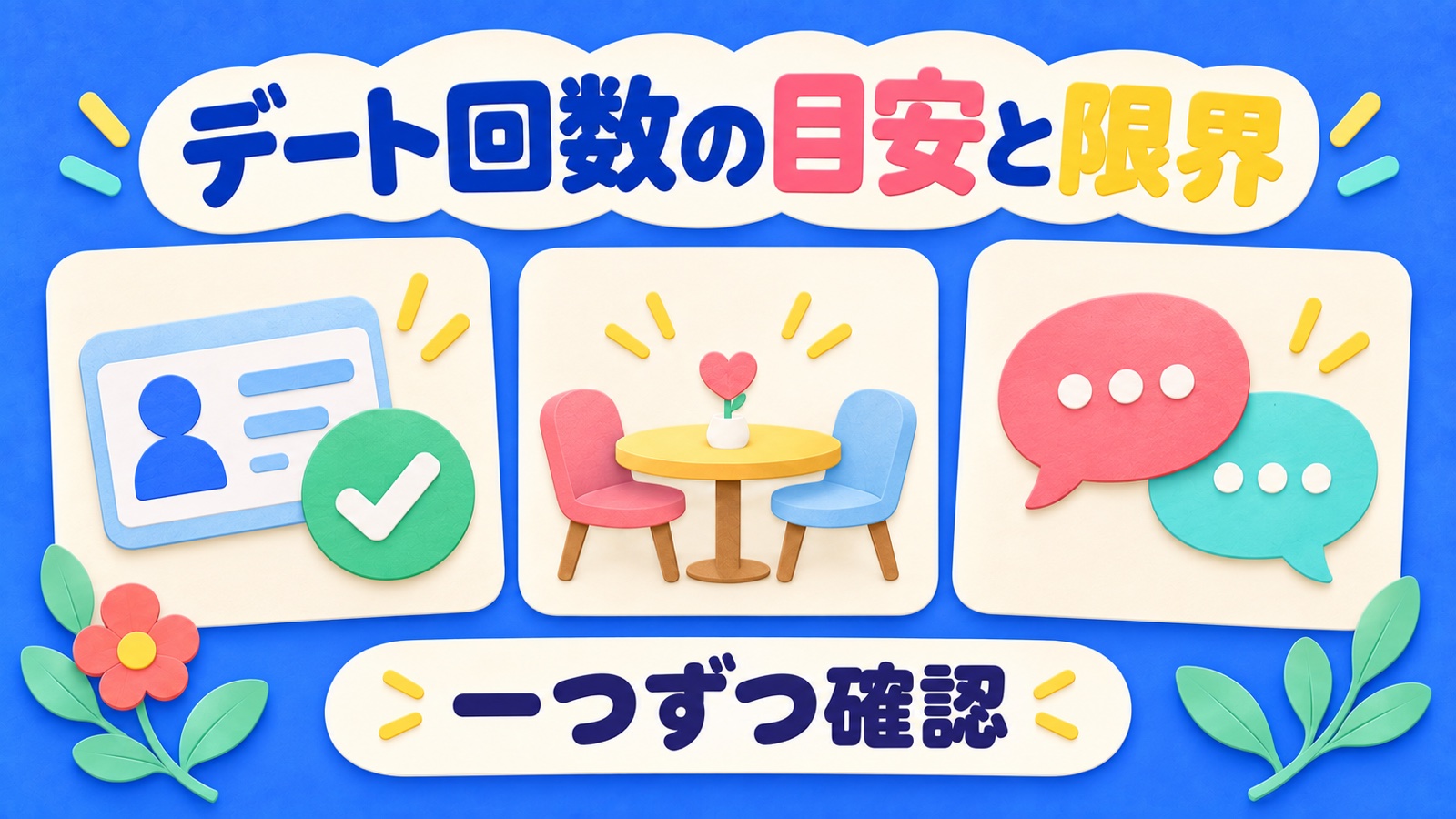 デート回数の目安と限界を整理する図