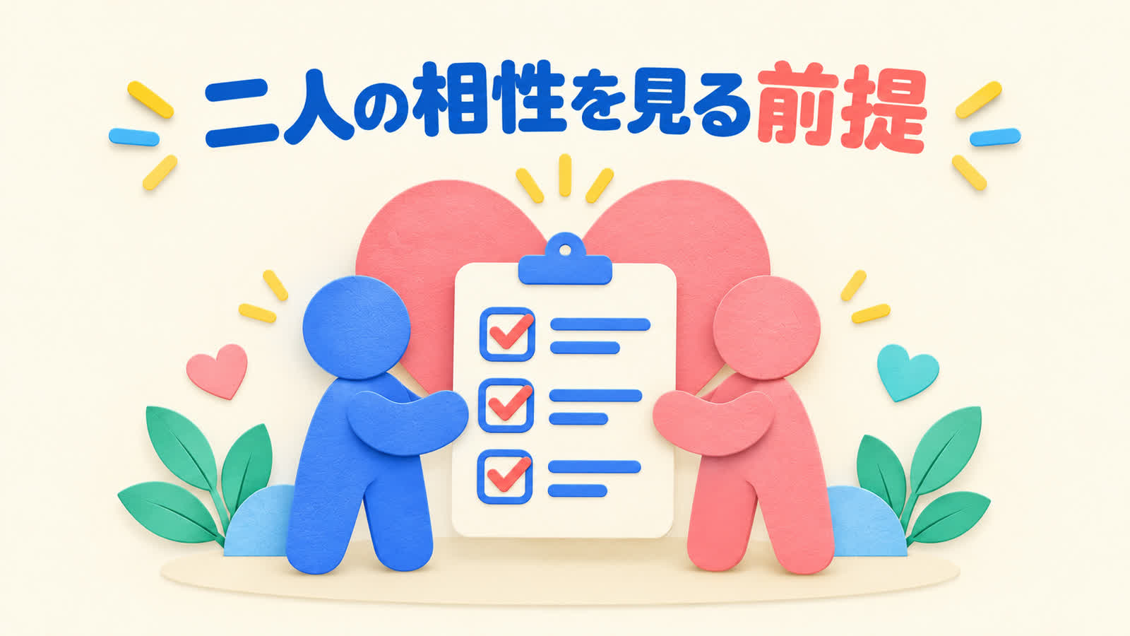 二人の相性を見る前提を整理する図