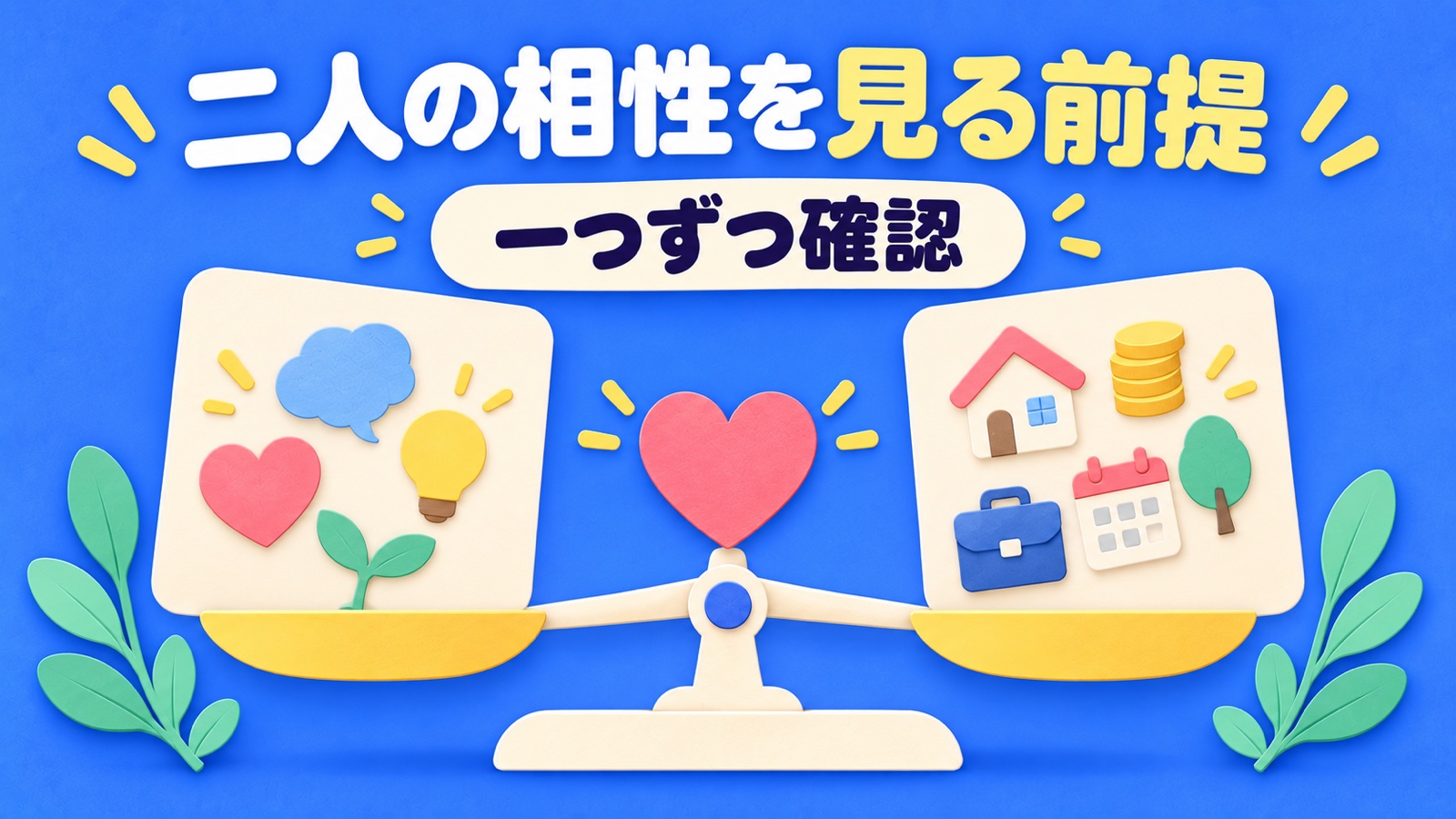 二人の相性を見る前提を整理する図