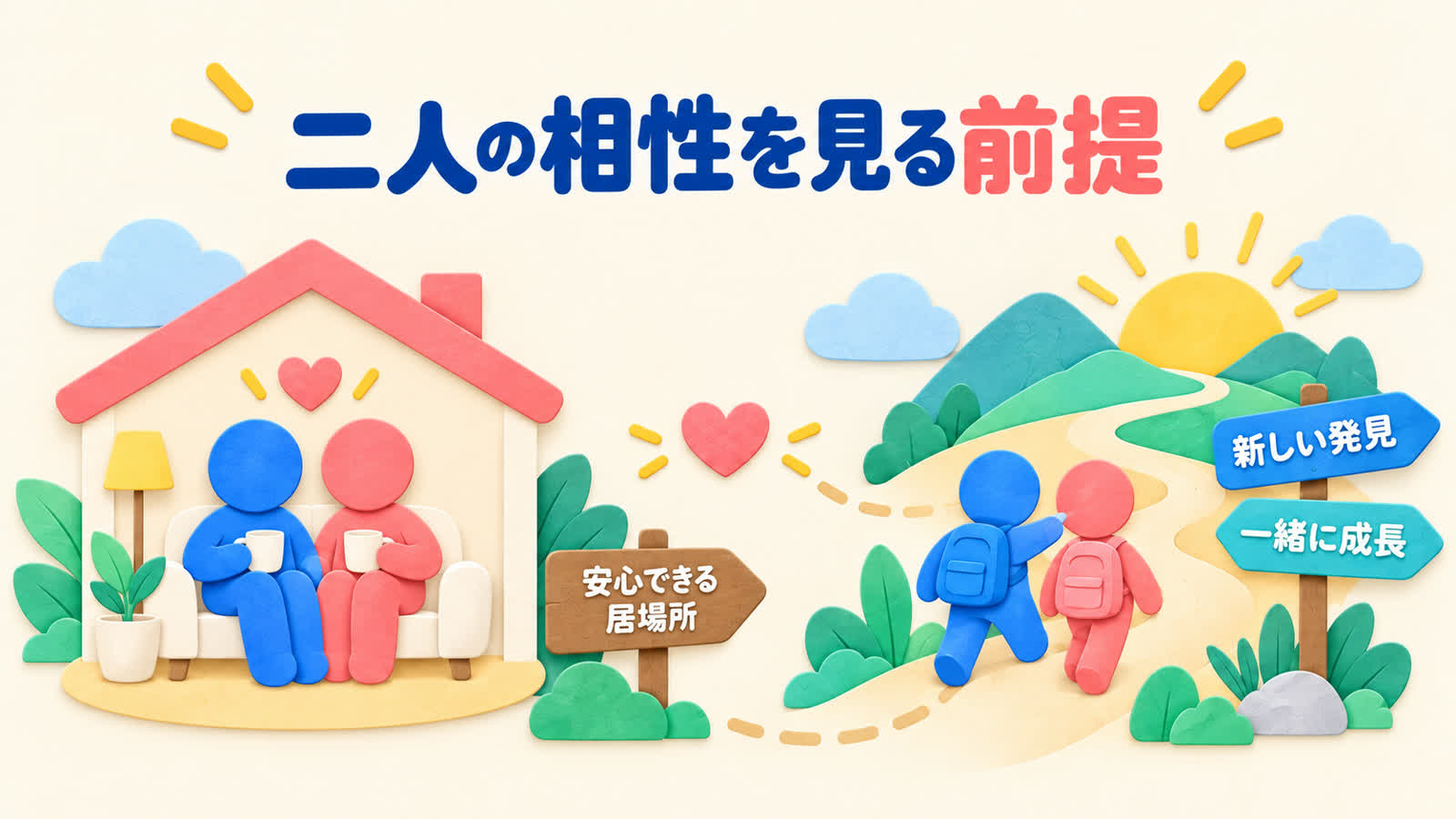 二人の相性を見る前提を整理する図