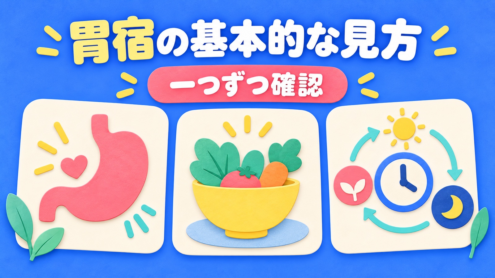 胃宿の基本的な見方を整理する図