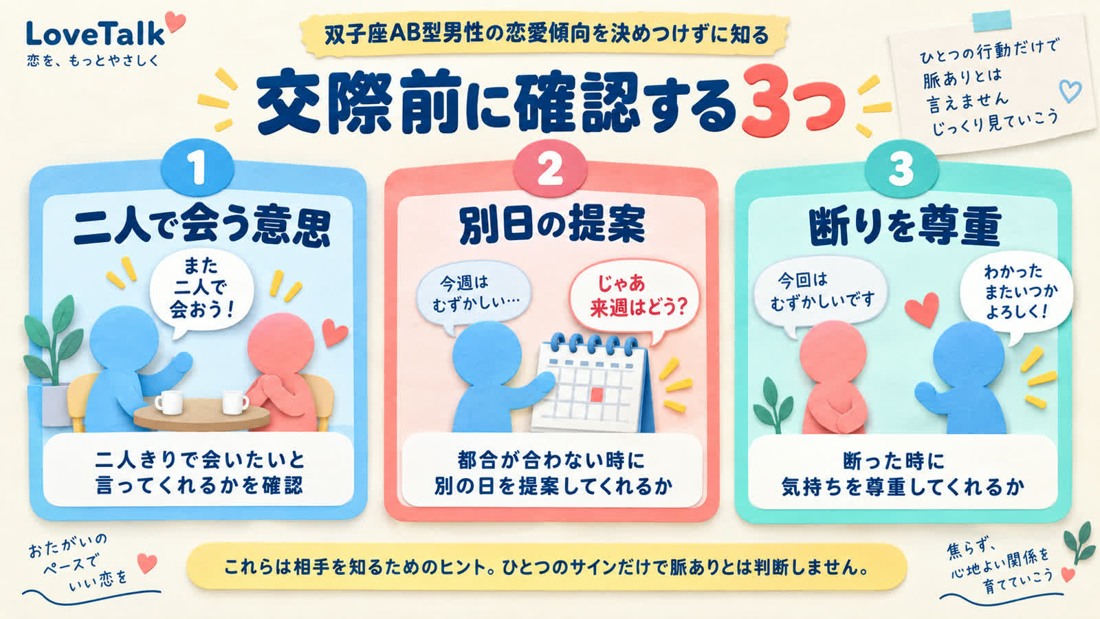 惹かれやすさと会話の入口を整理する図
