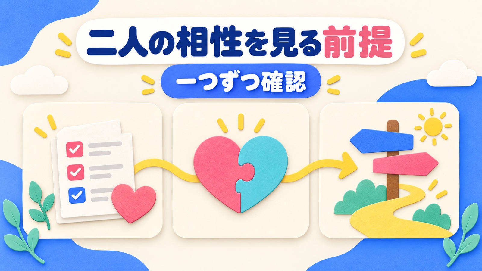 二人の相性を見る前提を整理する図