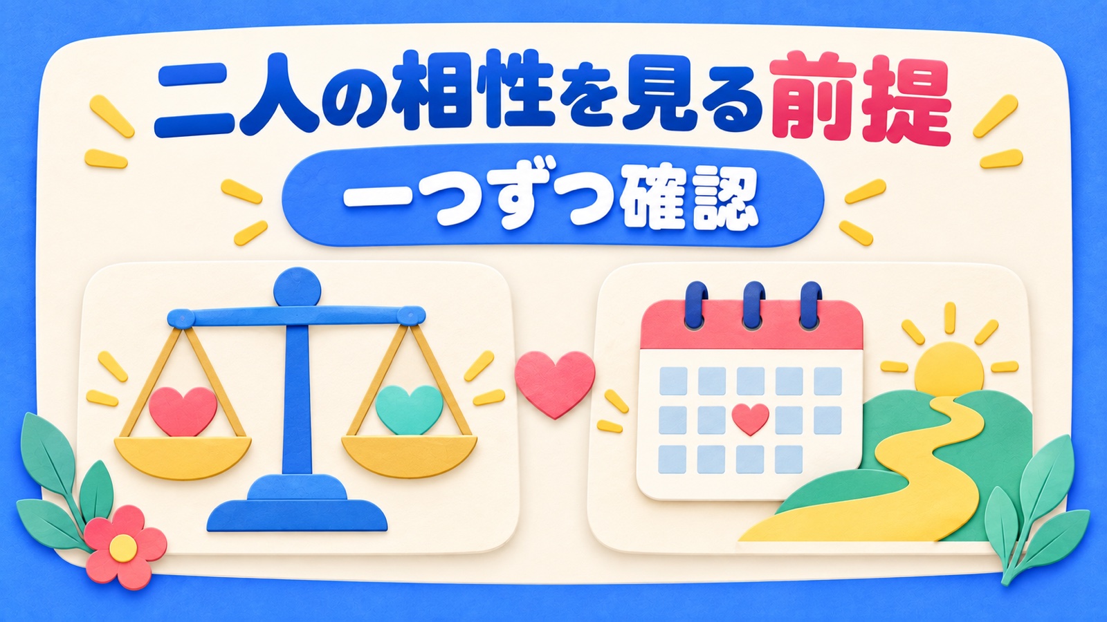 二人の相性を見る前提を整理する図