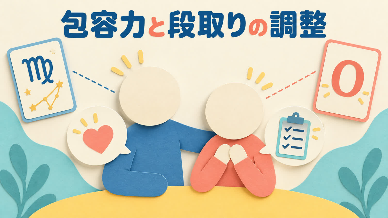 乙女座O型の恋愛相性を見る前提を整理する図
