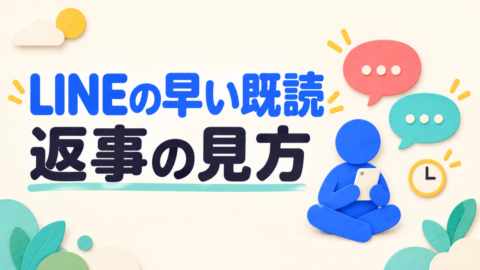 LINEの早い既読だけで好意を決めず、返事の内容を見る記事のアイキャッチ