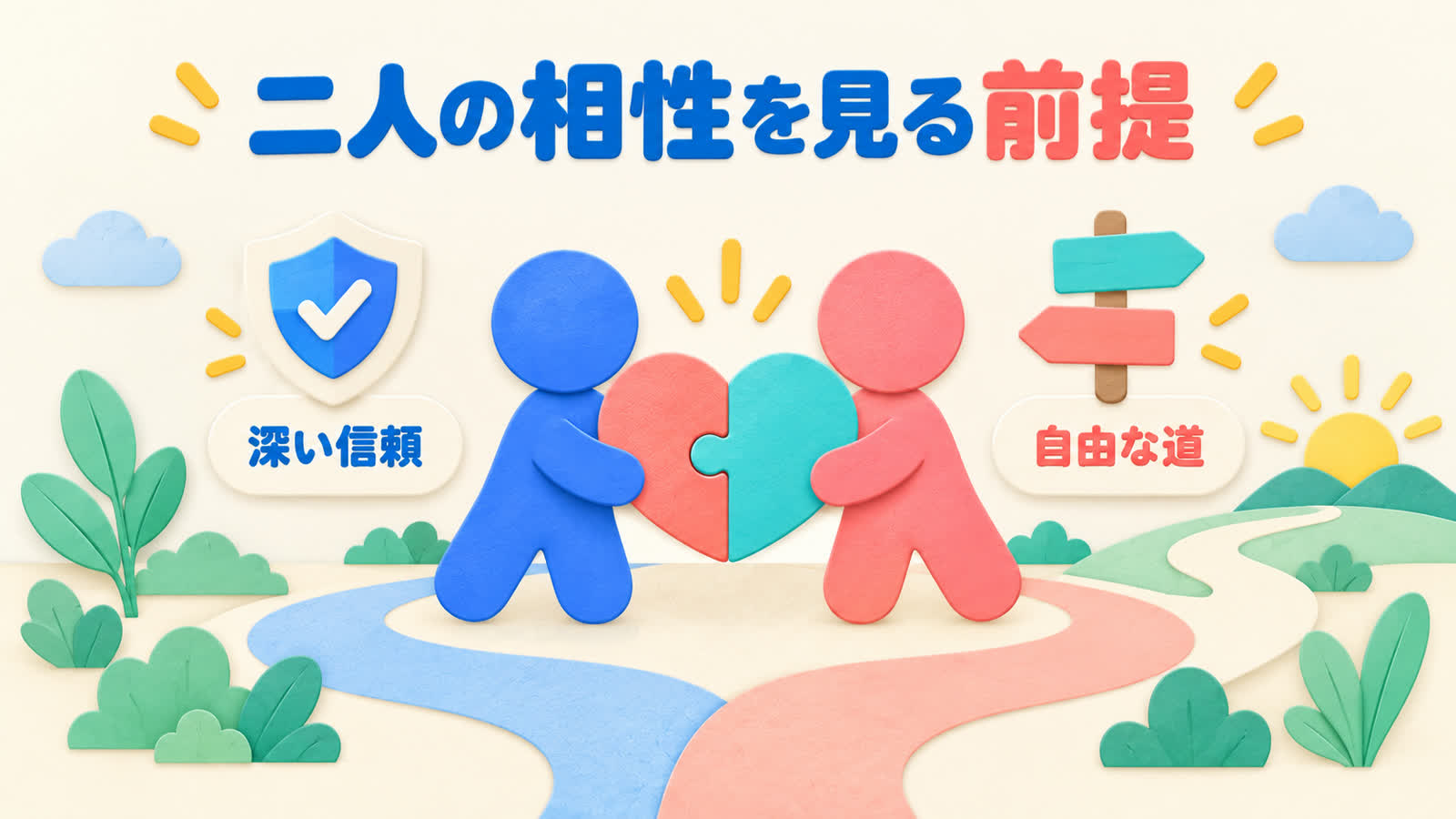 二人の相性を見る前提を整理する図