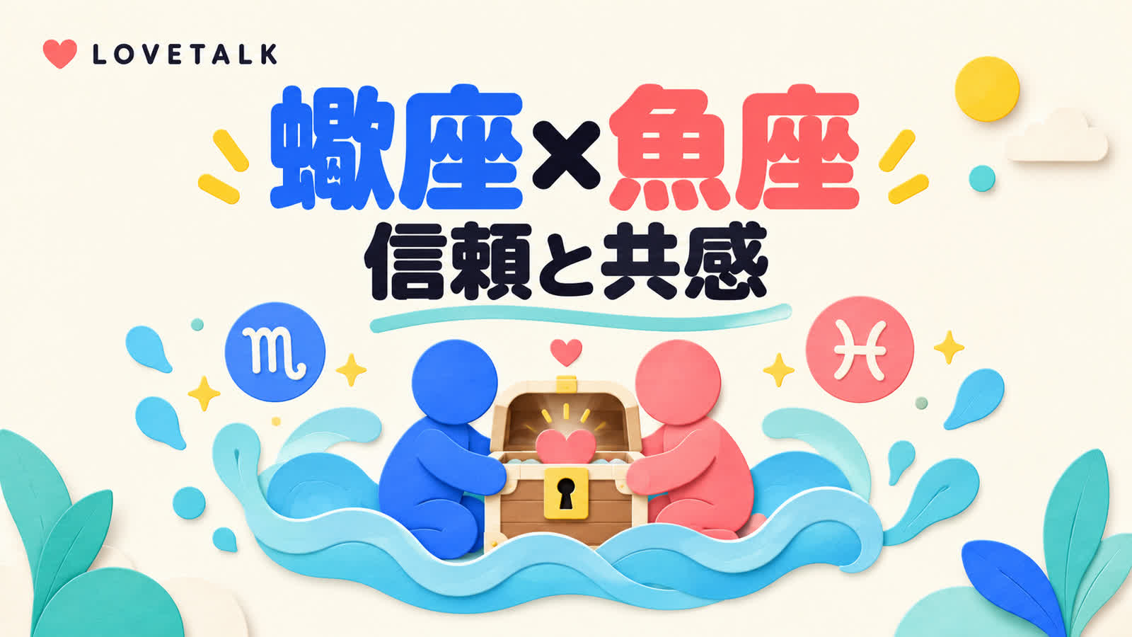 蠍座と魚座の相性を信頼と共感から考えるのイメージ
