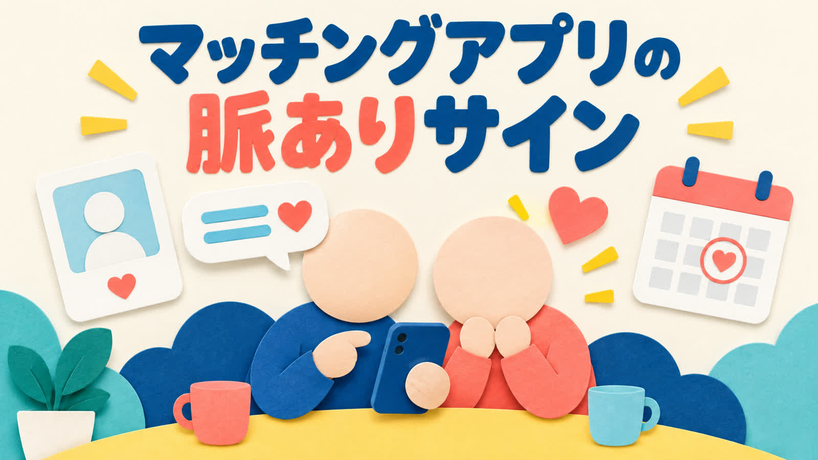 マッチングアプリの脈ありサインを安全な行動から見分けるのイメージ