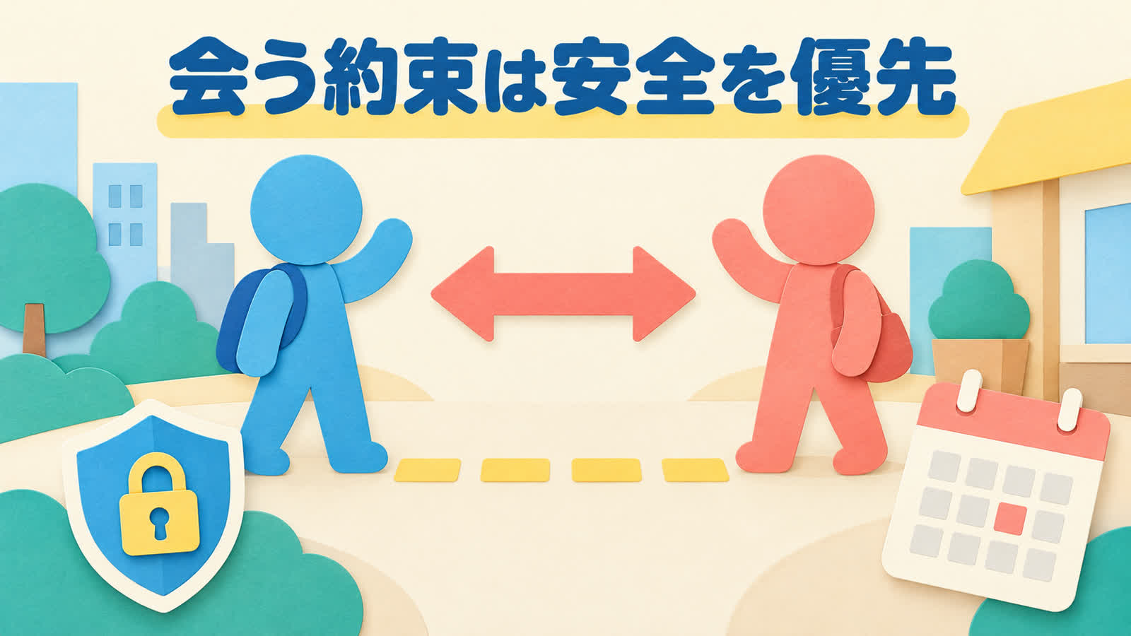 双方からの質問と具体的な日程を相互性から見るを整理する図