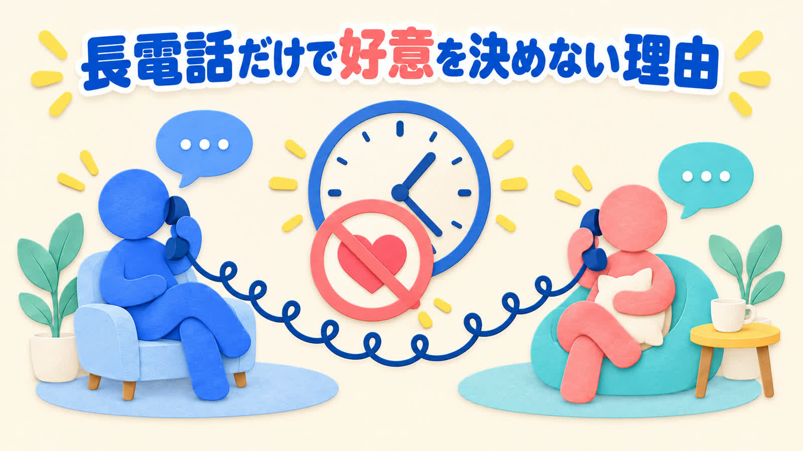 長電話だけで好意を決めない理由を整理する図
