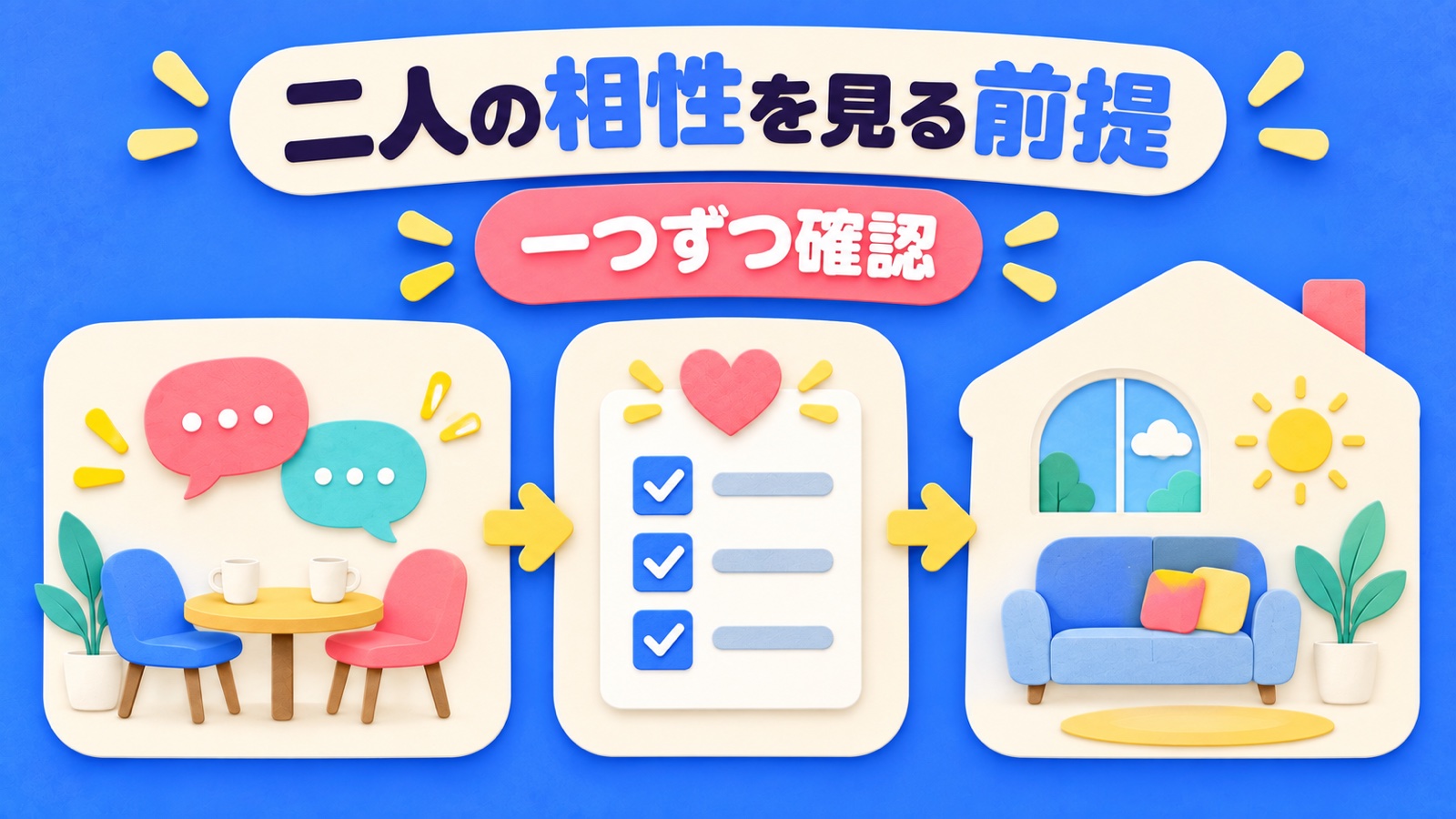 二人の相性を見る前提を整理する図