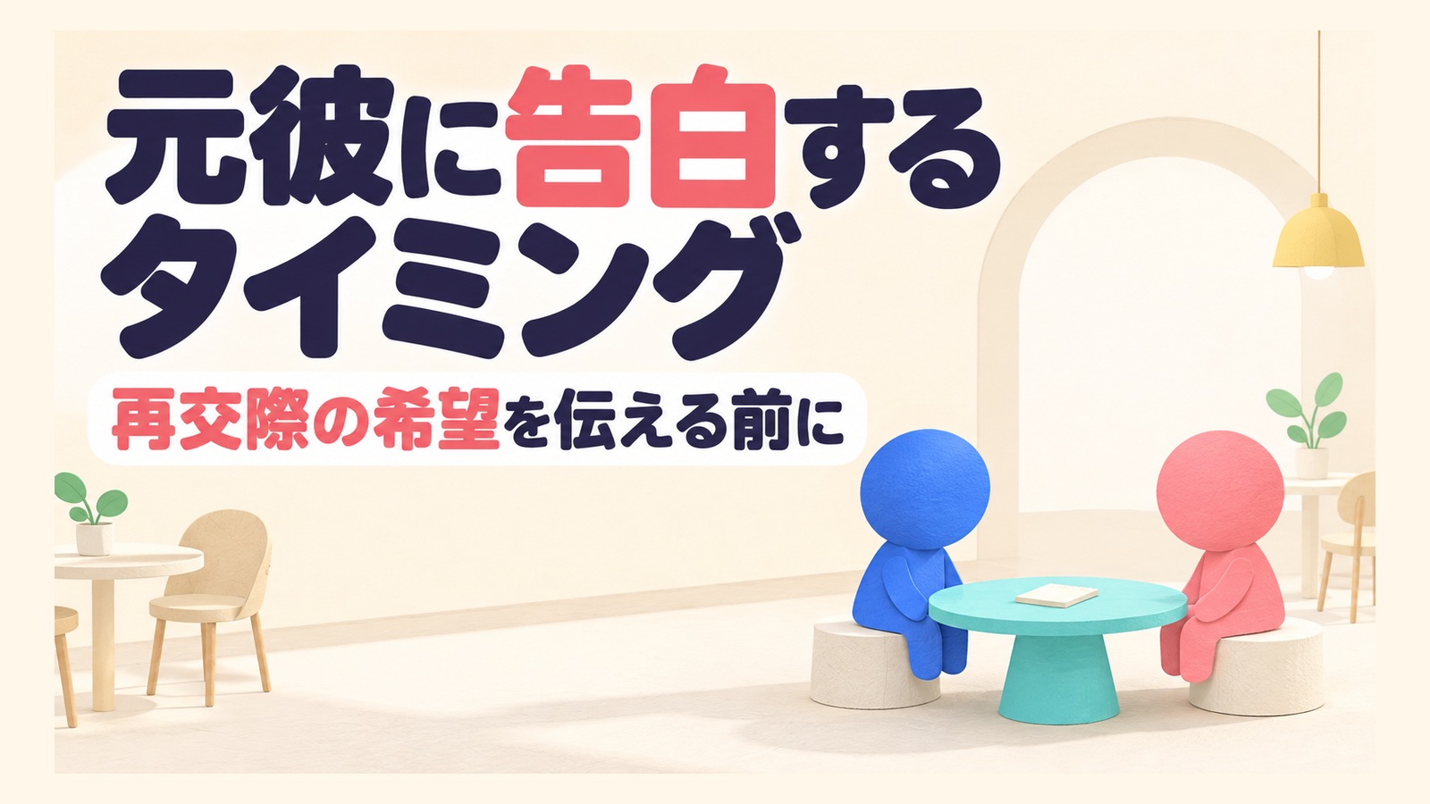 元彼に告白するタイミングと再交際の希望を伝える前の確認を紹介する記事のアイキャッチ。