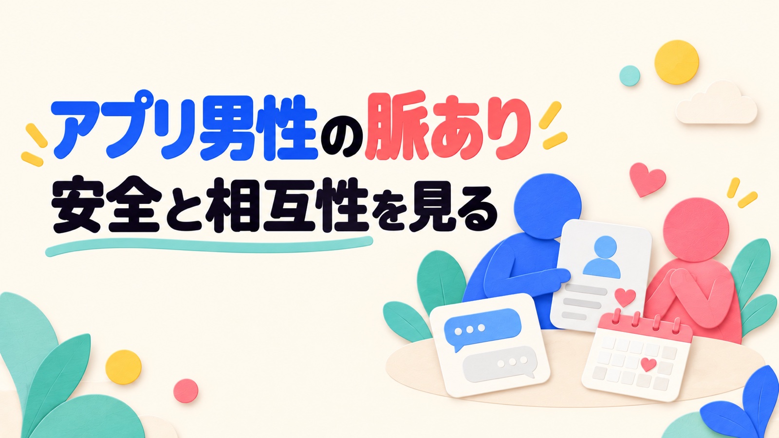マッチングアプリで男性の脈ありをメッセージと行動から見分ける方法のイメージ