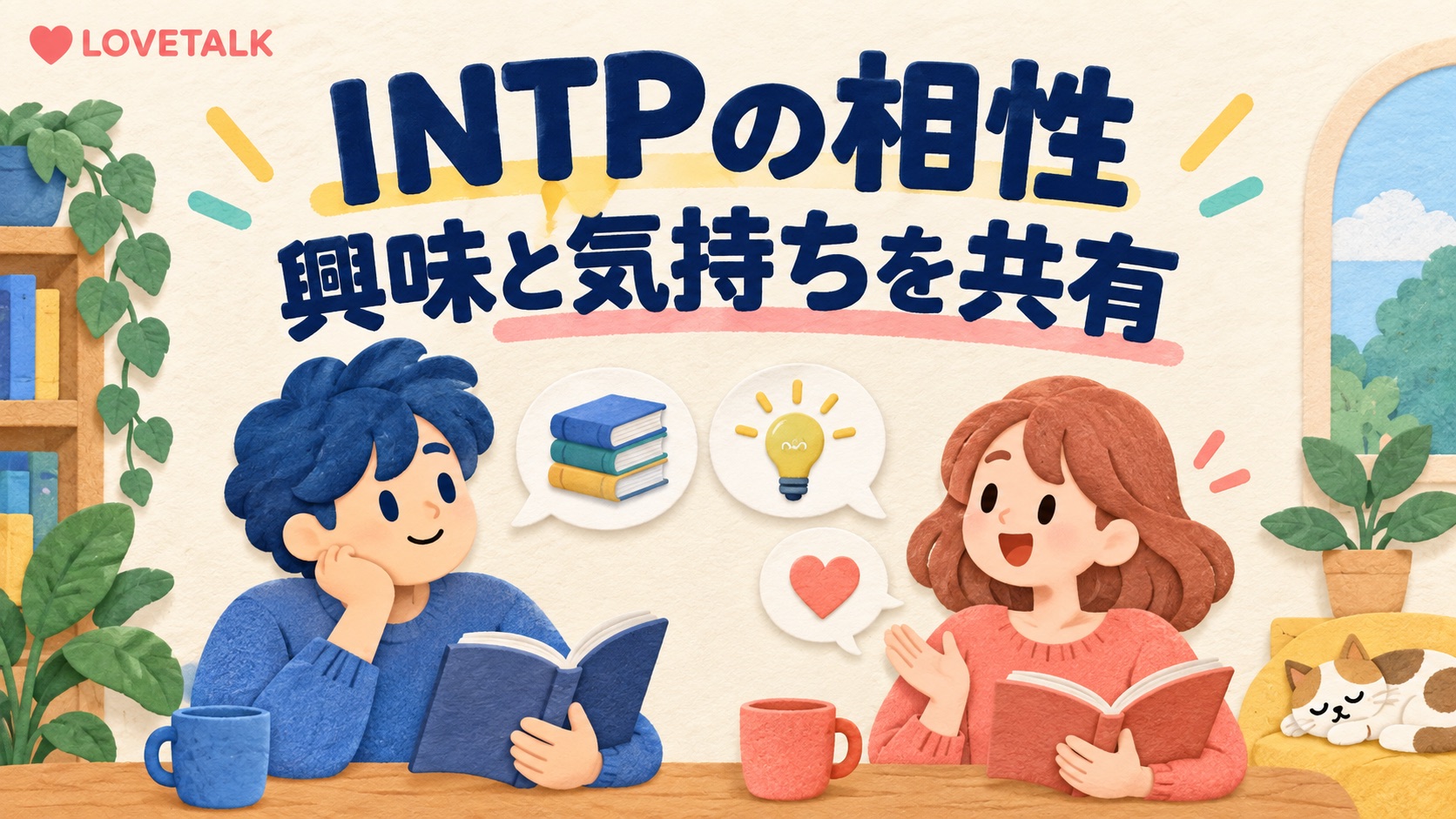 INTPの相性と興味・気持ちを共有する二人