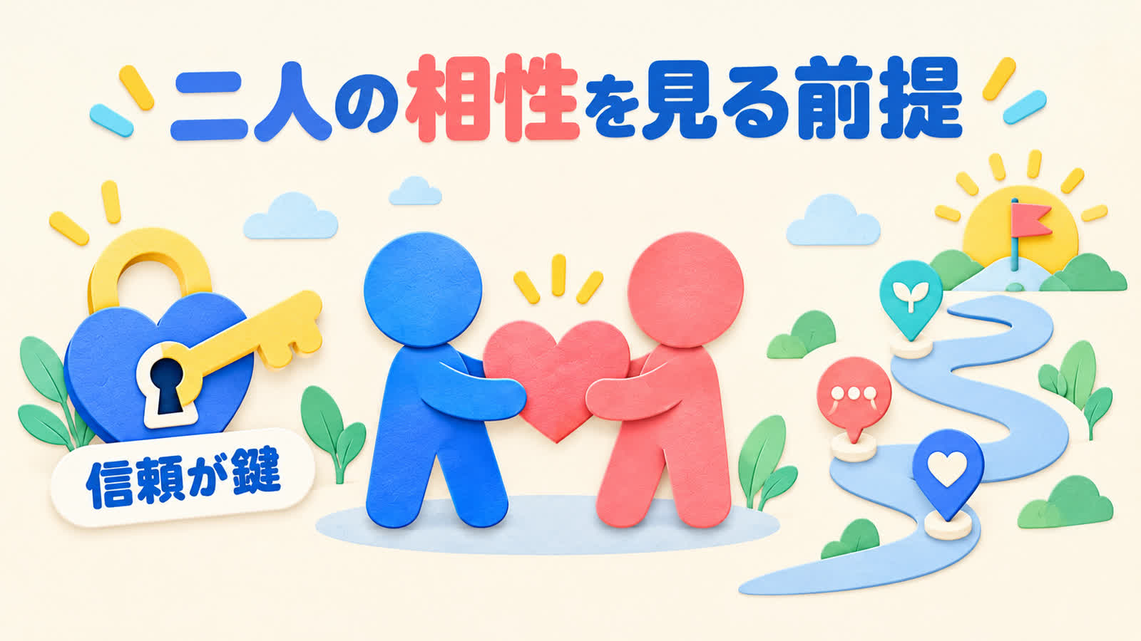 二人の相性を見る前提を整理する図