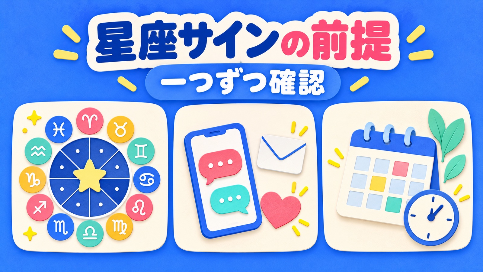 星座サインの前提を整理する図