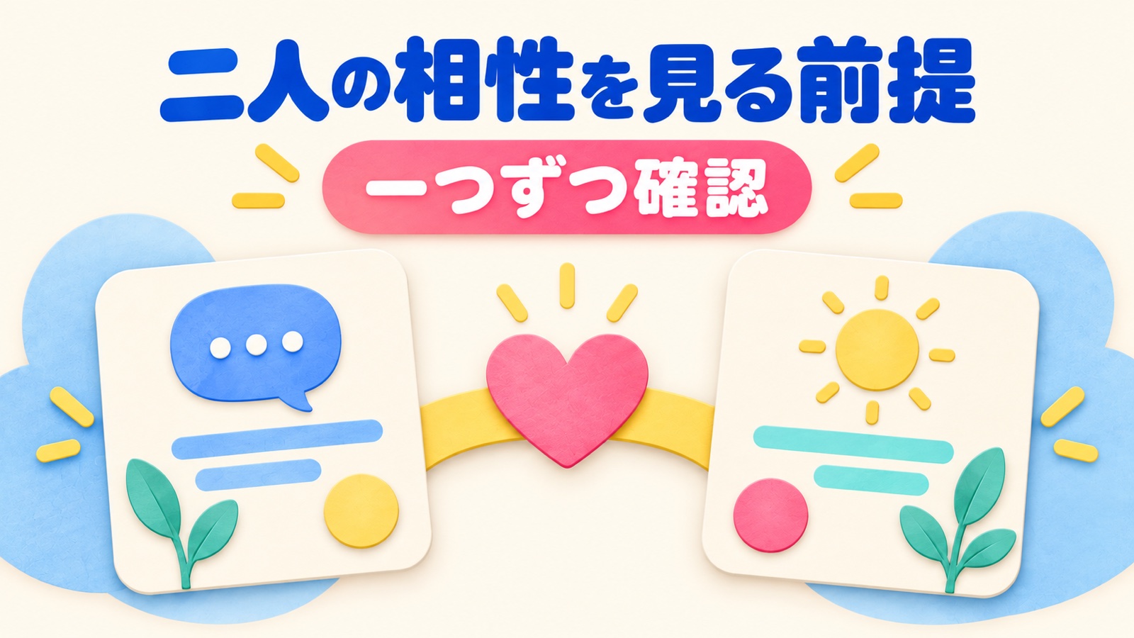 二人の相性を見る前提を整理する図