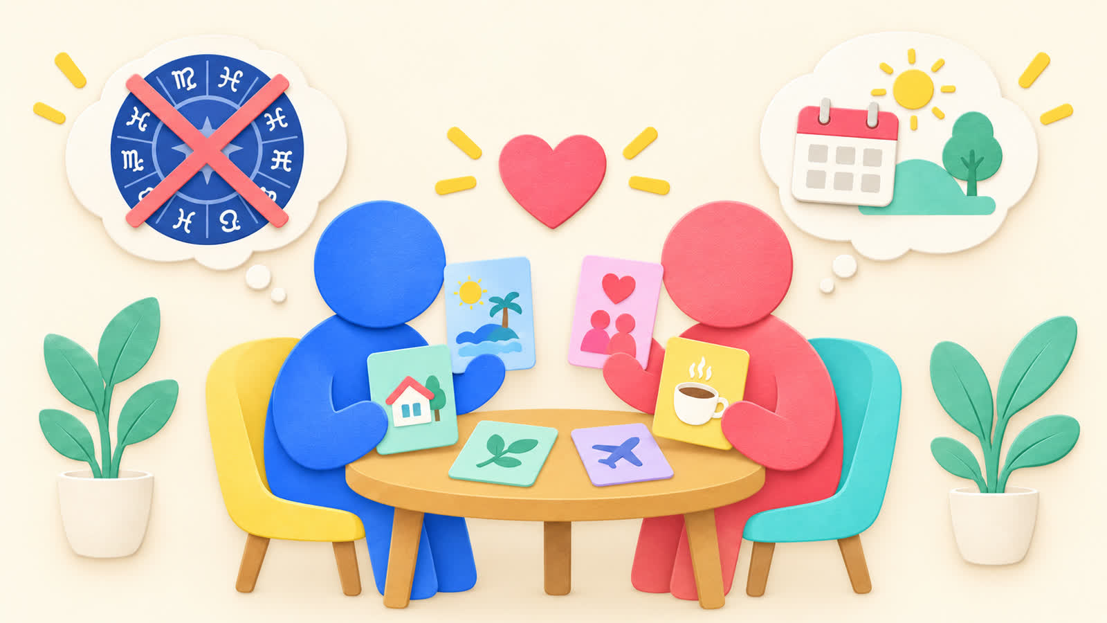二人の相性を見る前提を整理する図