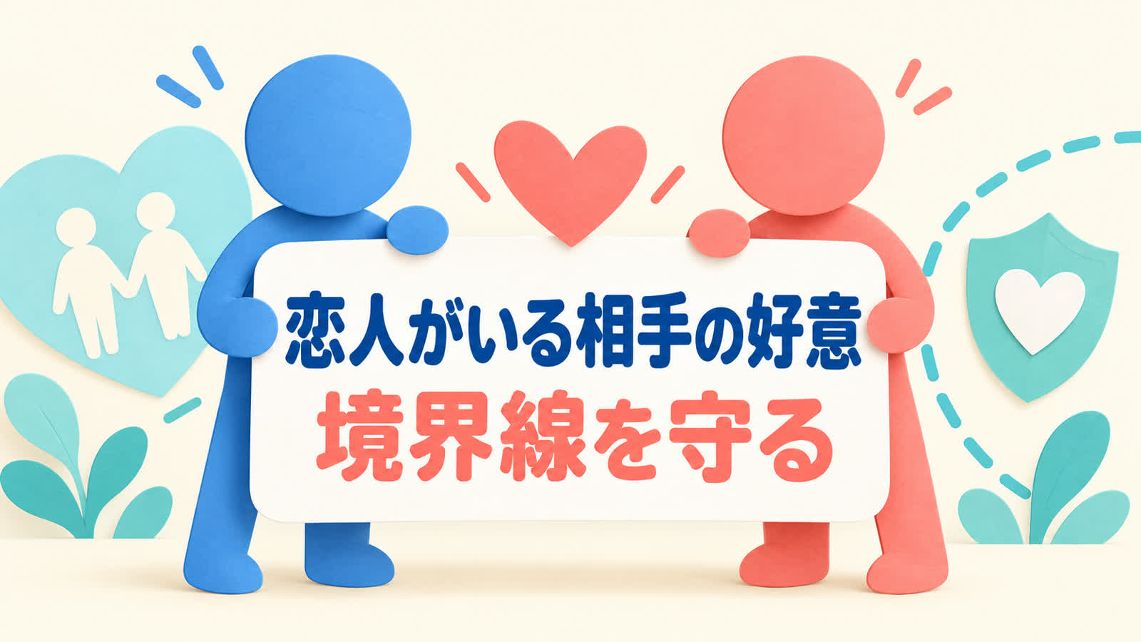 恋人がいる相手の好意をサインで決めず境界線を守る方法のイメージ