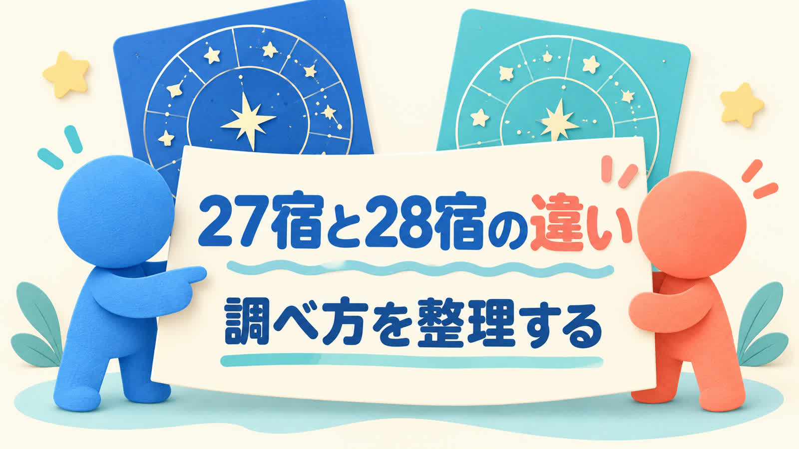 宿曜の27宿と28宿の違いと調べ方を整理するイメージ