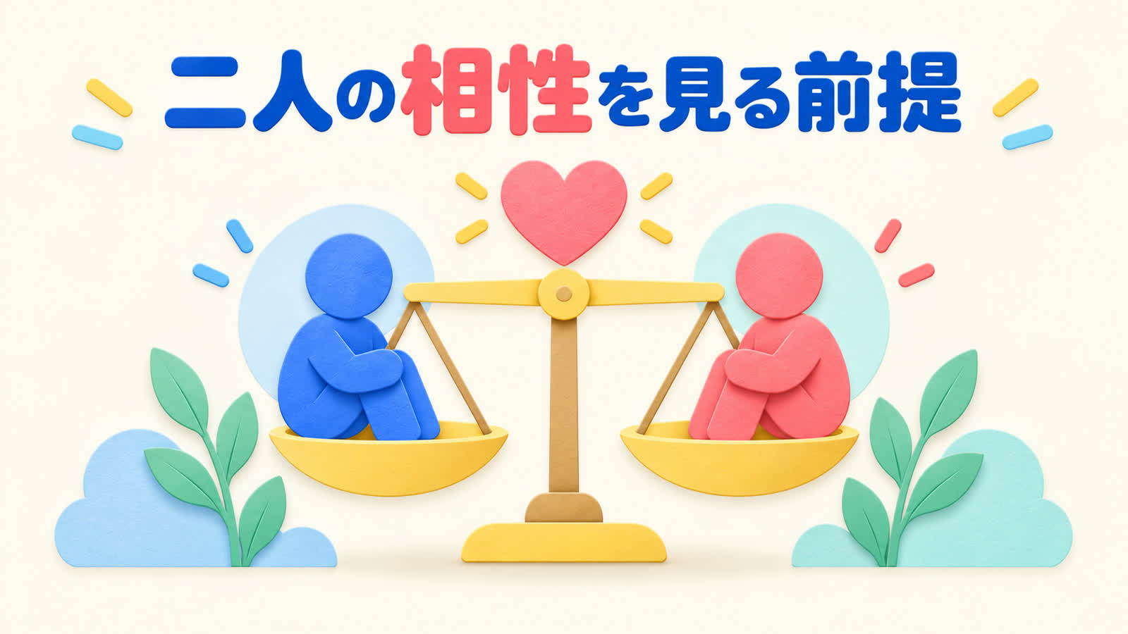二人の相性を見る前提を整理する図