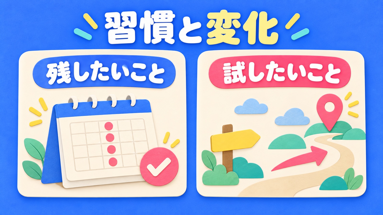 牡牛座の相性で残す習慣と変える部分を分ける図