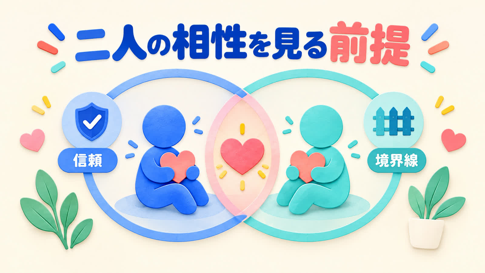 二人の相性を見る前提を整理する図