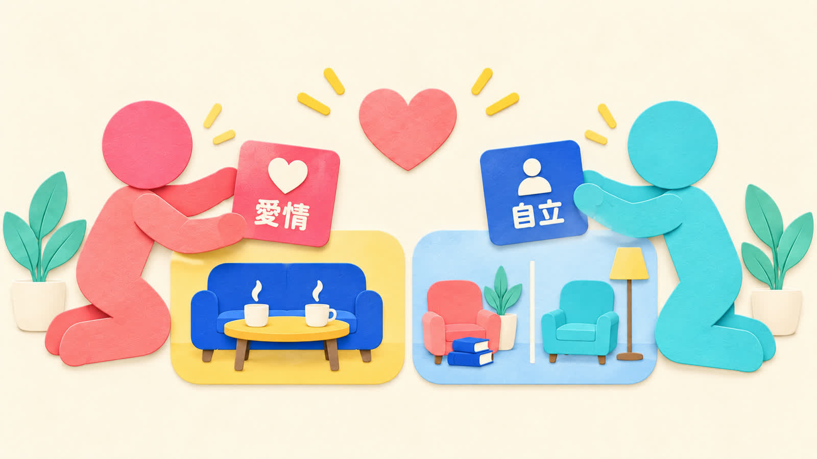 二人の相性を見る前提を整理する図