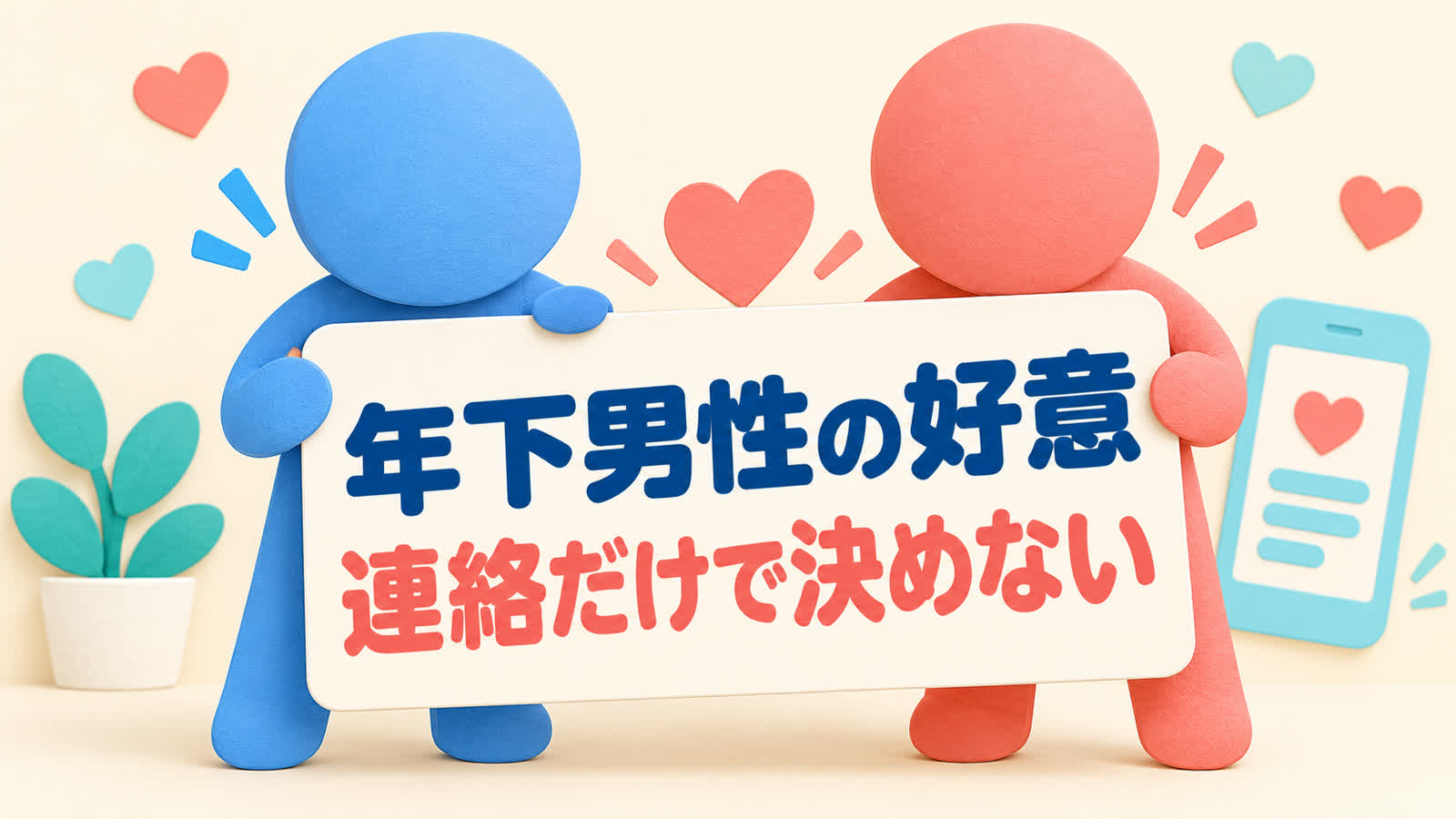 年下男性の脈ありサインを連絡や甘えだけで決めない方法のイメージ