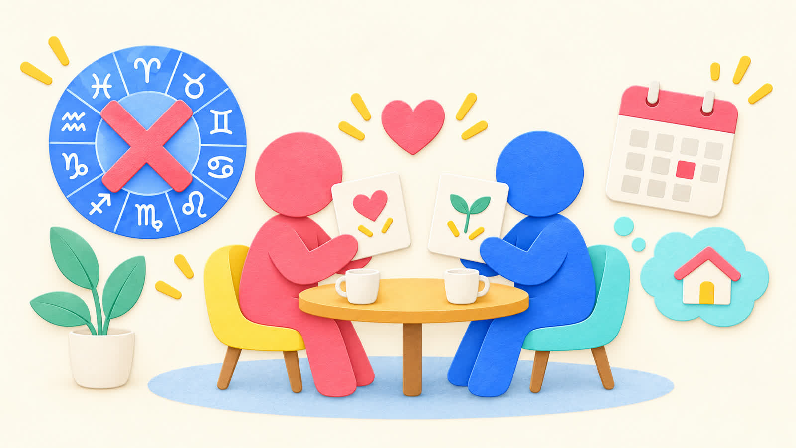 二人の相性を見る前提を整理する図