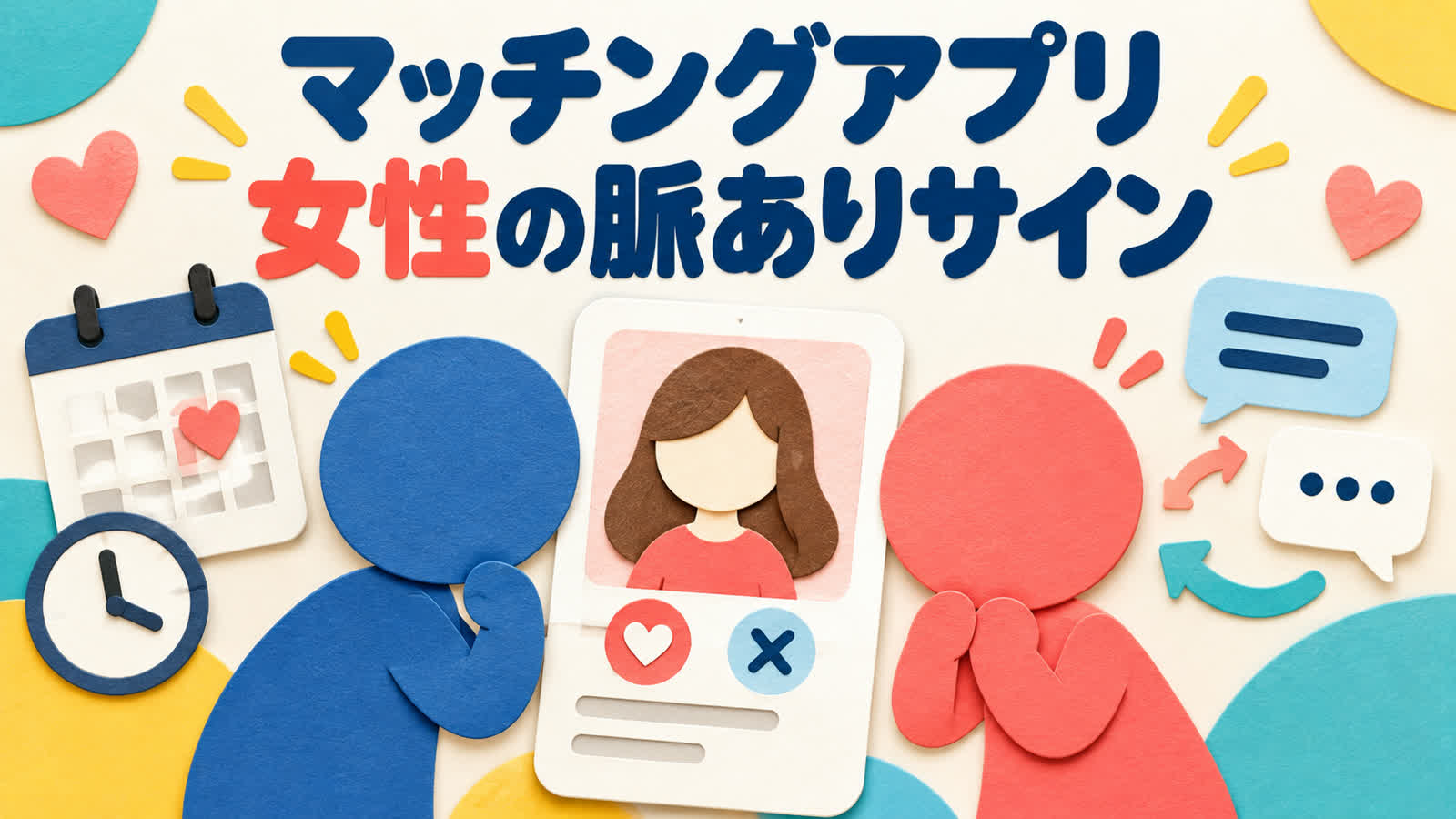 マッチングアプリで女性の好意をメッセージだけで決めない見分け方のイメージ